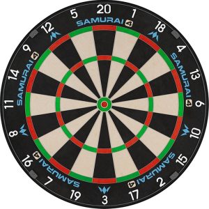 samurai-4-wit Mission Samurai 4 White Spider dartbord – vooraanzicht